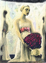 Jessica Stam Wedding Painting