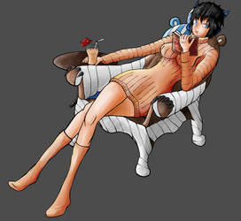 Nico Robin and her Bearsychair.