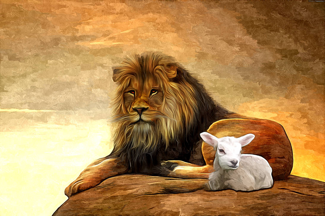 Притча про львов. Агнец Лев Бог. Лев и ягненок. Иисус Христос Агнец и Лев. Лев и Овечка.