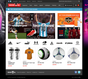 Soccer4All - Magento Website