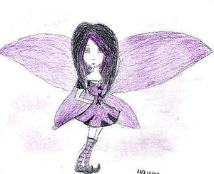 Black and purple fairy