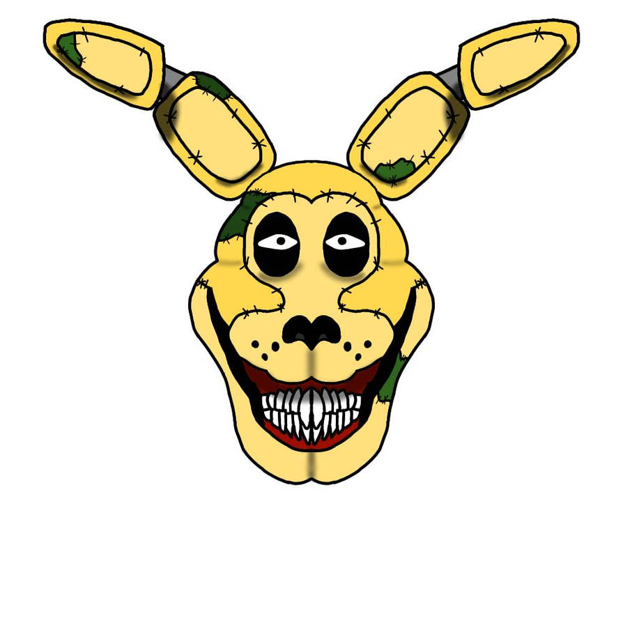 Corrupted Spring Bonnie Just a creepy version of spring Bonnie by vanysunshnie on DeviantArt