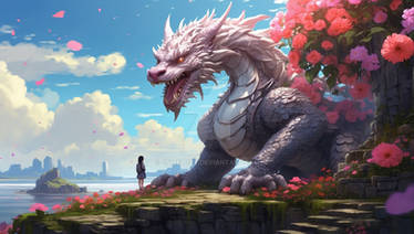Whispering Petals: A Dance of Dragons