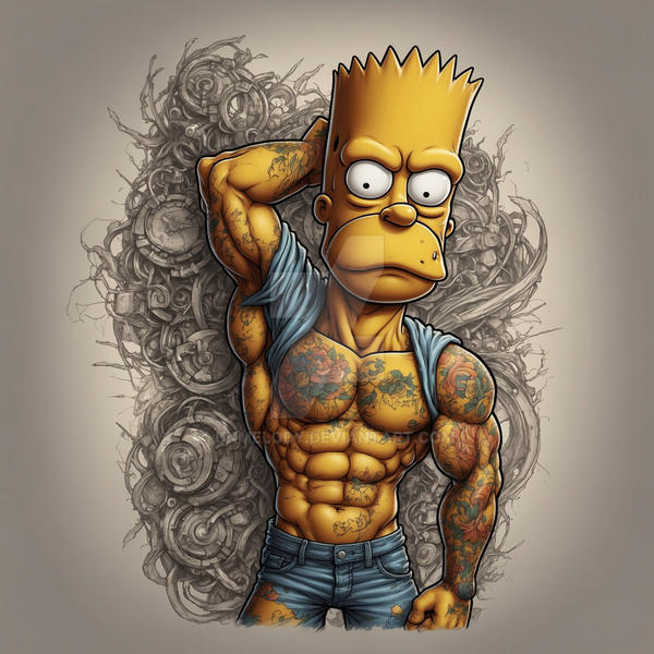 El Barto rethought by unmelody on DeviantArt
