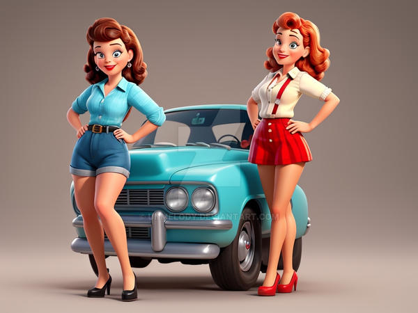 Cartoon Pin Up by unmelody on DeviantArt