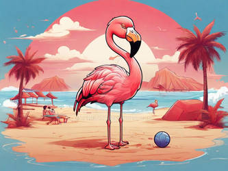 Beach Soccer Flamingo