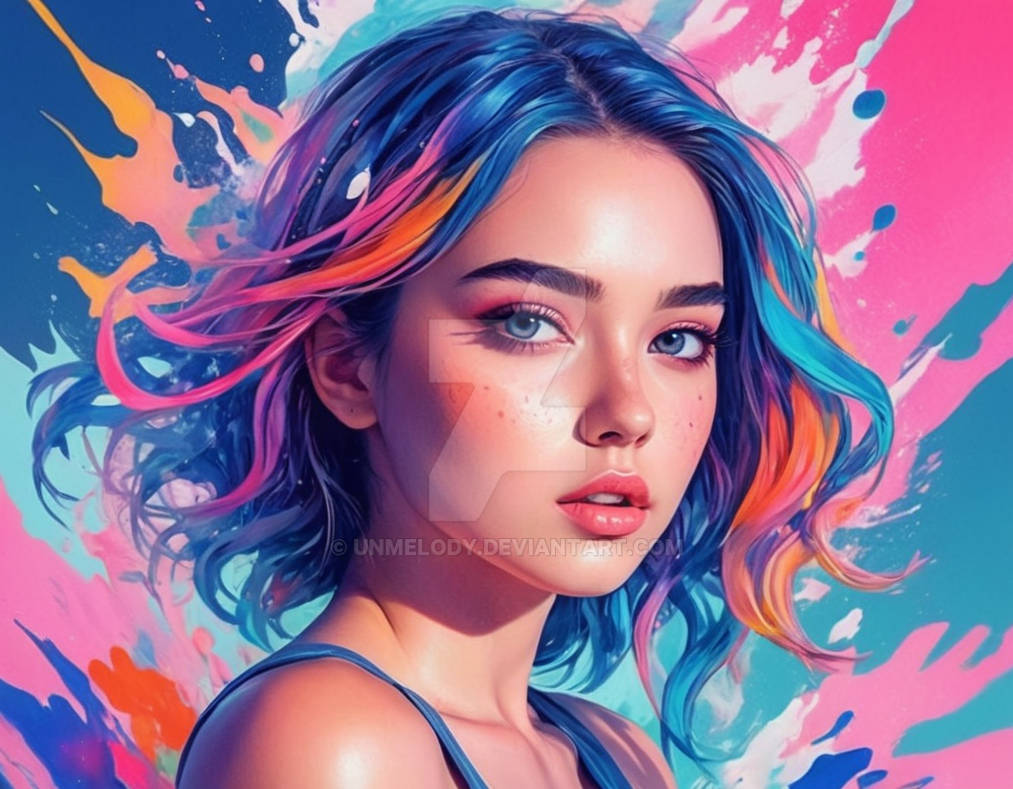 Pink And Blue by unmelody on DeviantArt