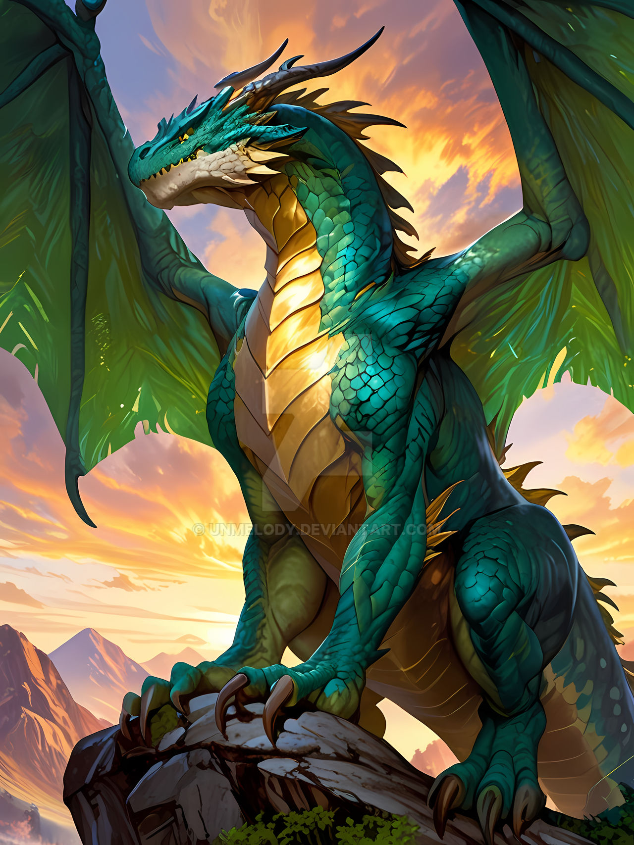 Firebender Dragon Majestic Firebreathing Dragon by unmelody on DeviantArt