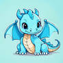 Baby Light Blue Baby Dragon