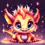 Cute Little Baby Dragon Big Eye