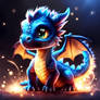 Cute Little Baby Dragon Fire Stone