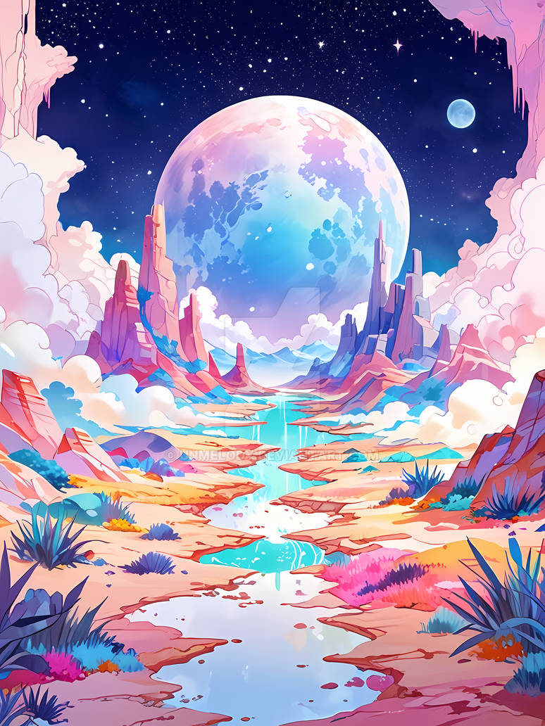 Space But Rivers Space River Moon Vision by unmelody on DeviantArt