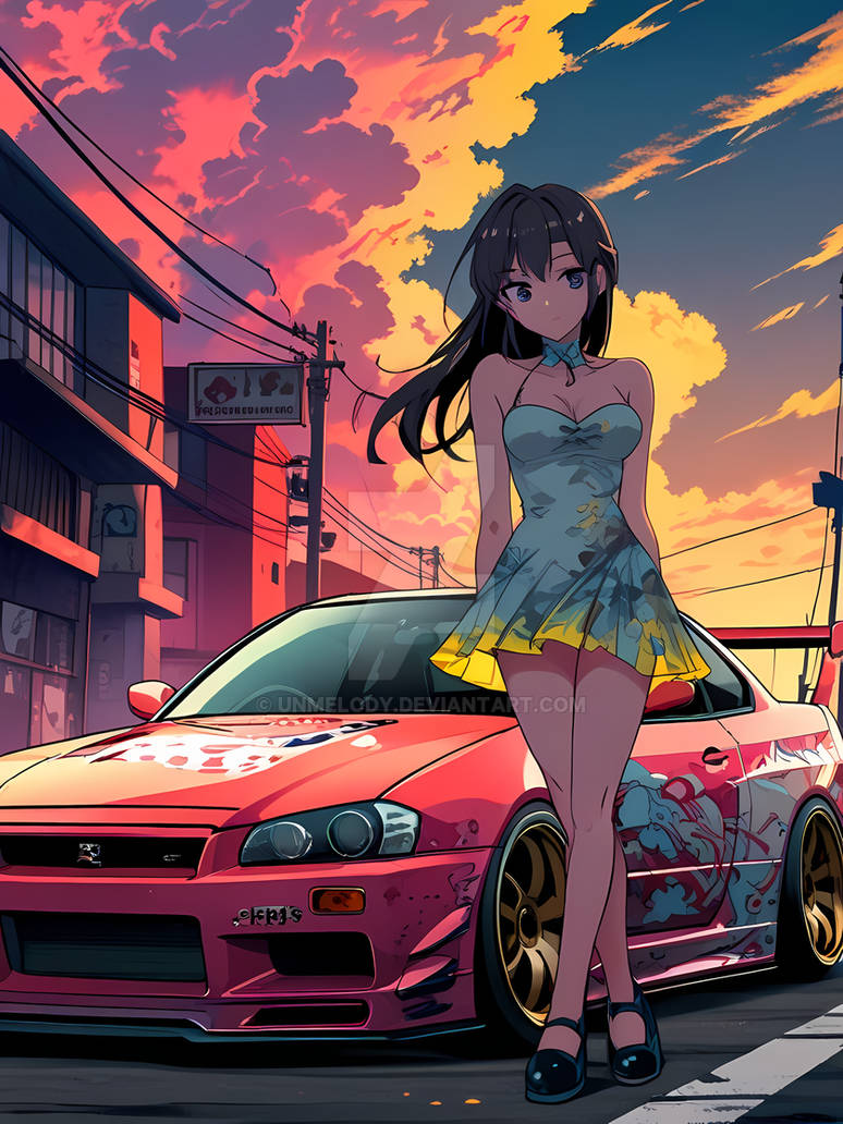 Nissan Skyline Girl By Unmelody On DeviantArt nissan-skyline-girl-by-unmelody-on-deviantart
