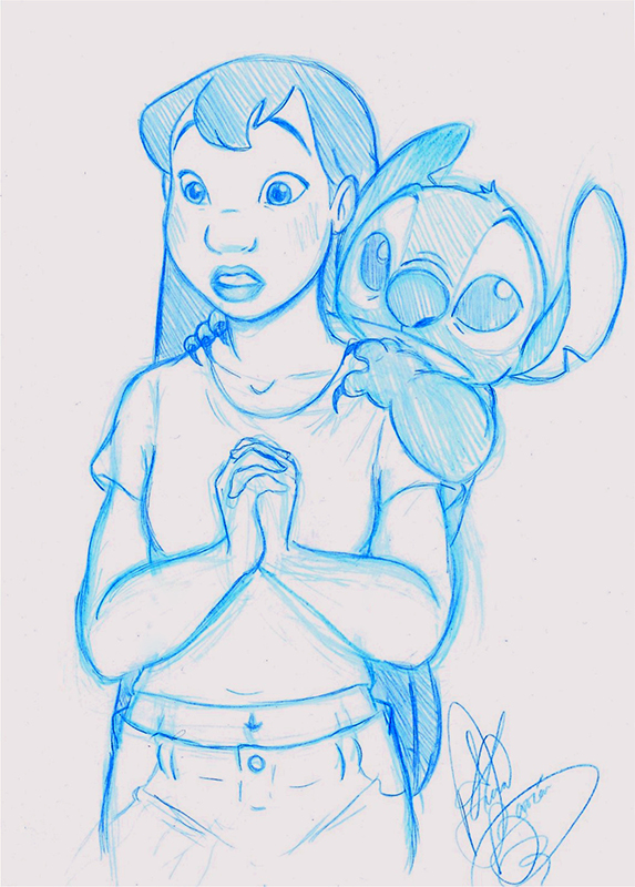 Lilo And Stitch Sketch