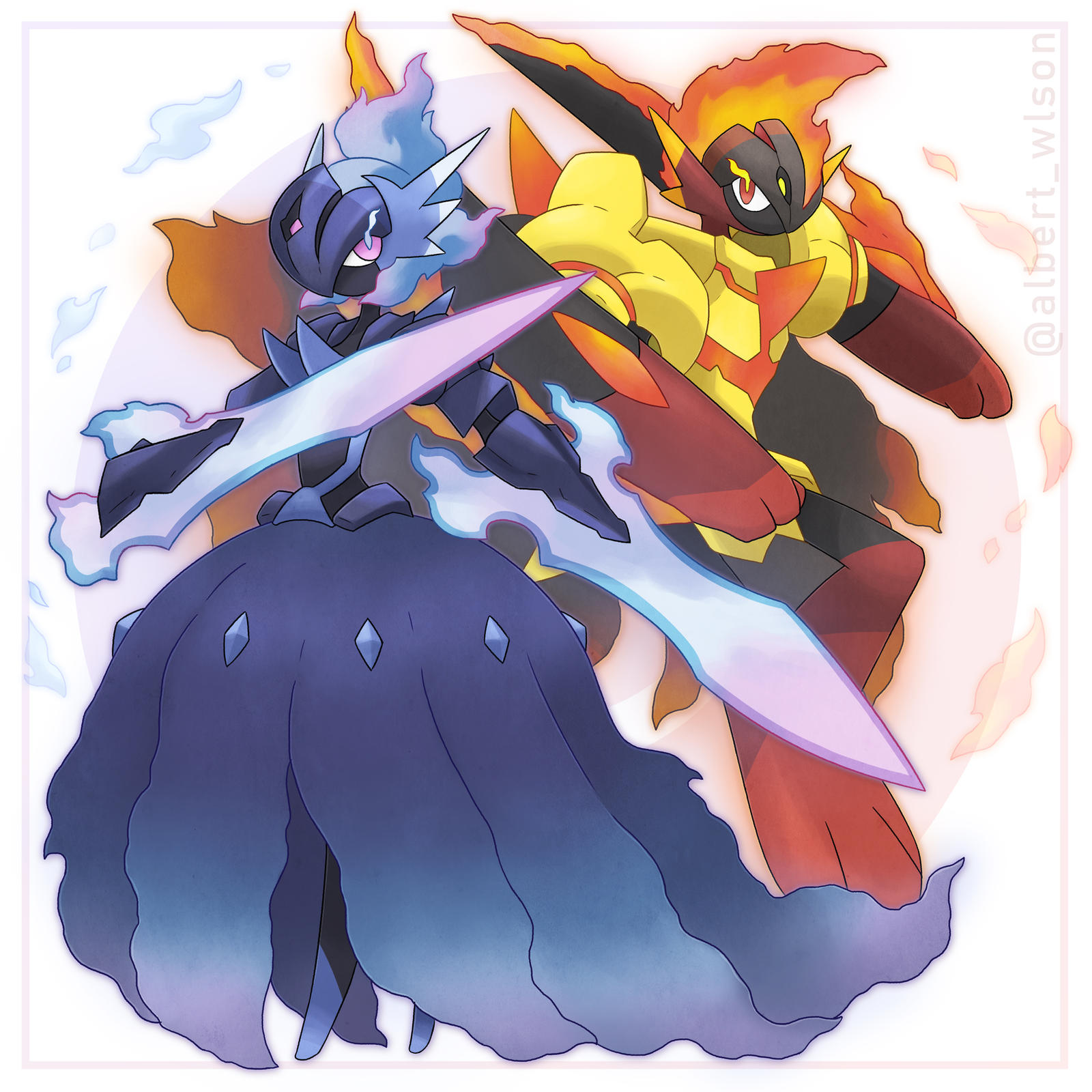 gardevoir and mega gardevoir (pokemon) drawn by clarevoir