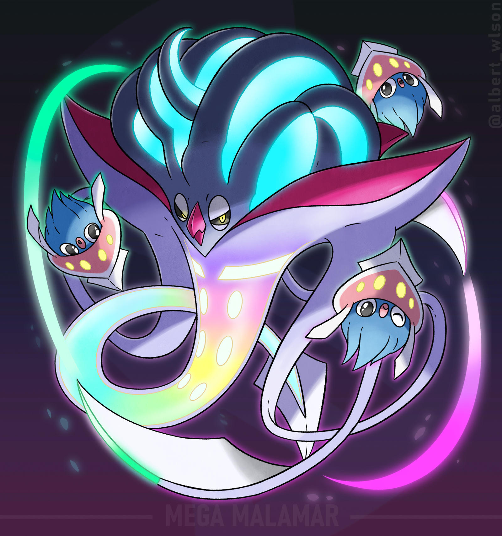 Mega Malamar by albrt-wlson on DeviantArt