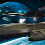 USS-Galactica at Kobol Station