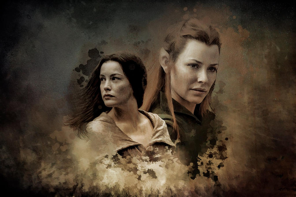 Tauriel And Arwen Wallpaper By Mattze87 On Deviantart