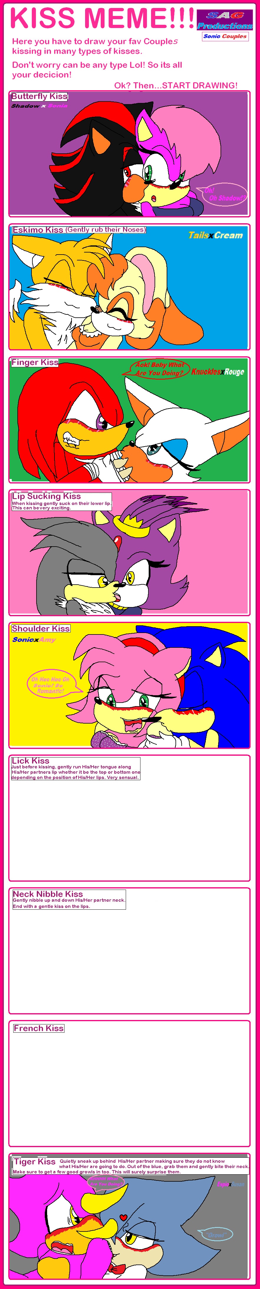 Sonic and Group Couples Kiss Meme preview