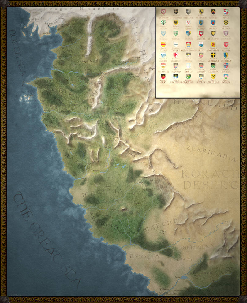 The Witcher World Map by MartynasB on DeviantArt