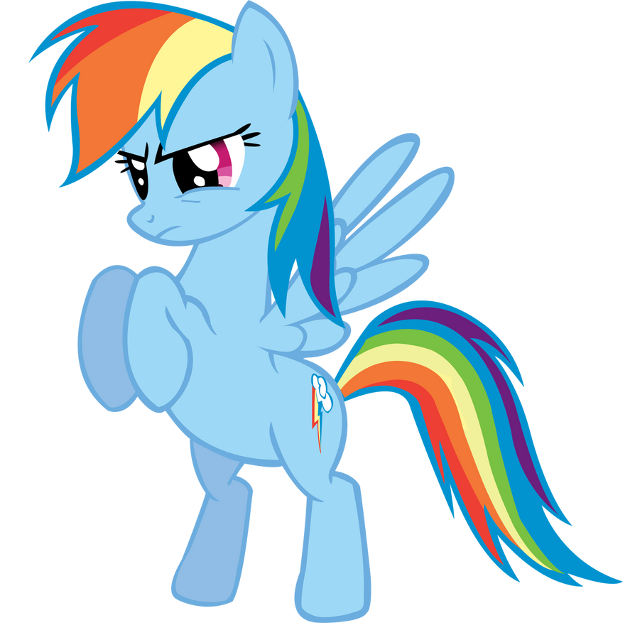 Rainbow Dash put 'em up by jlryan