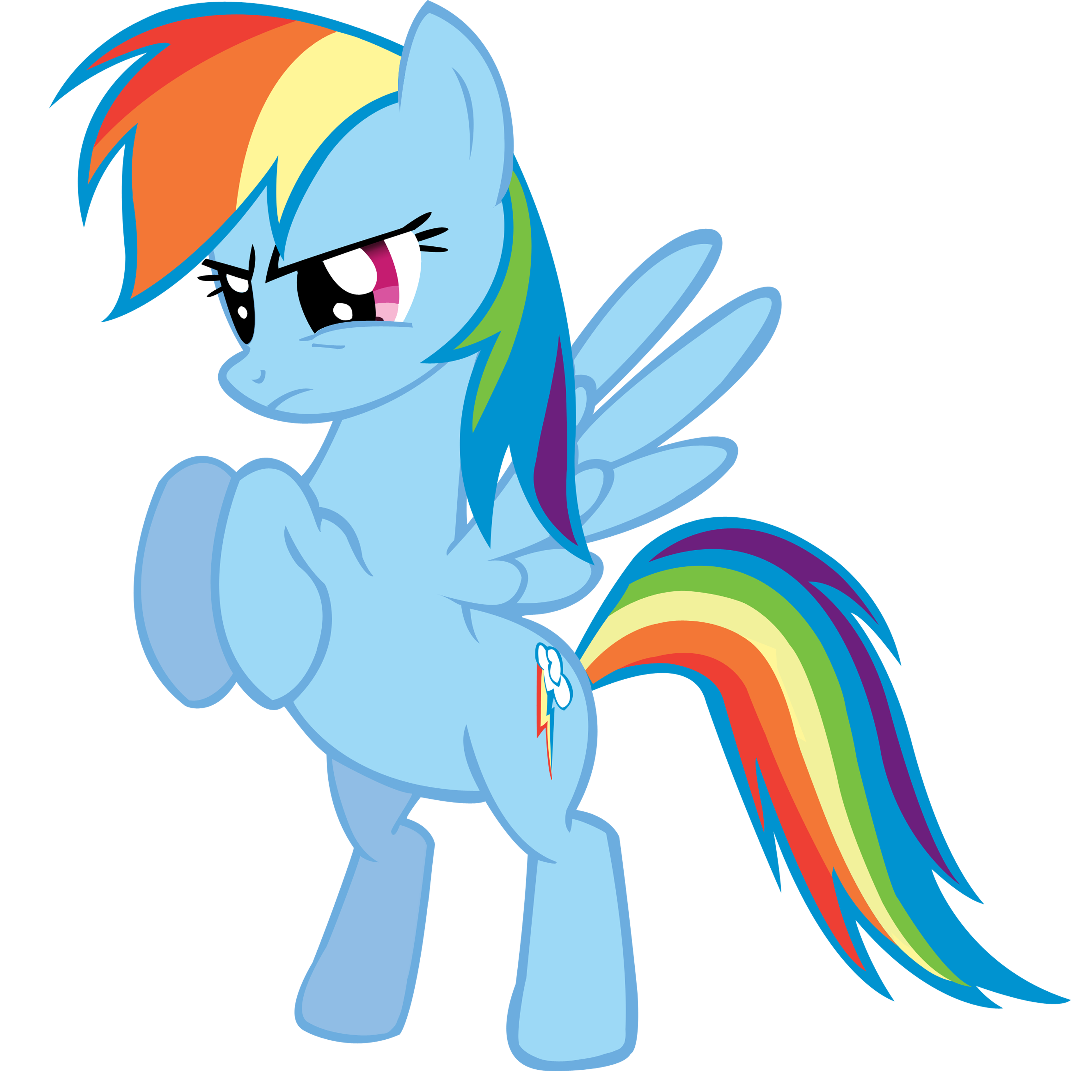 Rainbow Dash put 'em up by jlryan