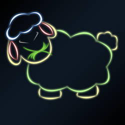 Neon sheep