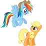 Rainbow dash takes Applejacks hat