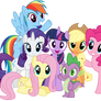 Mane 6 + Spike