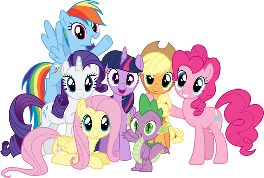 Mane 6 + Spike