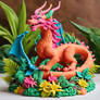 Claymation style dragon