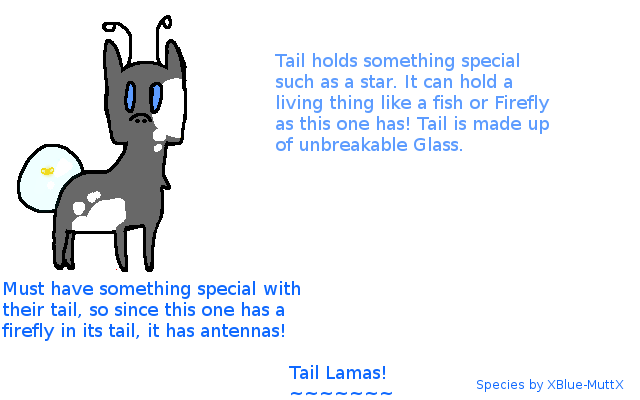 .:New Species, Tail Lamas:.