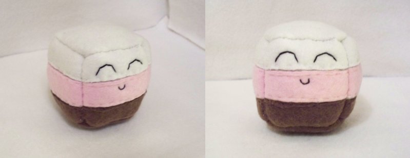 Neapolitan Ice Cream Cube Plushie