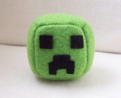 Minecraft Creeper Cube Plushie