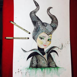 Elsa x Maleficent by Michael Lo Faro