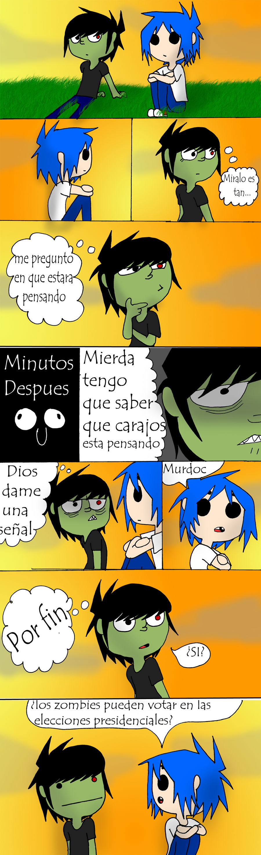 2D y Murdoc - you're thinking