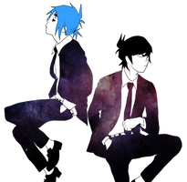 2D and Murdoc - space