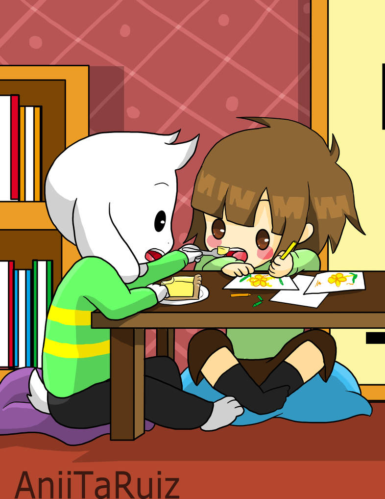Asriel X Chara by AniiTaRuiz on DeviantArt