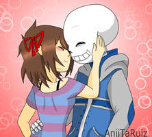 Sans X Frisk 2