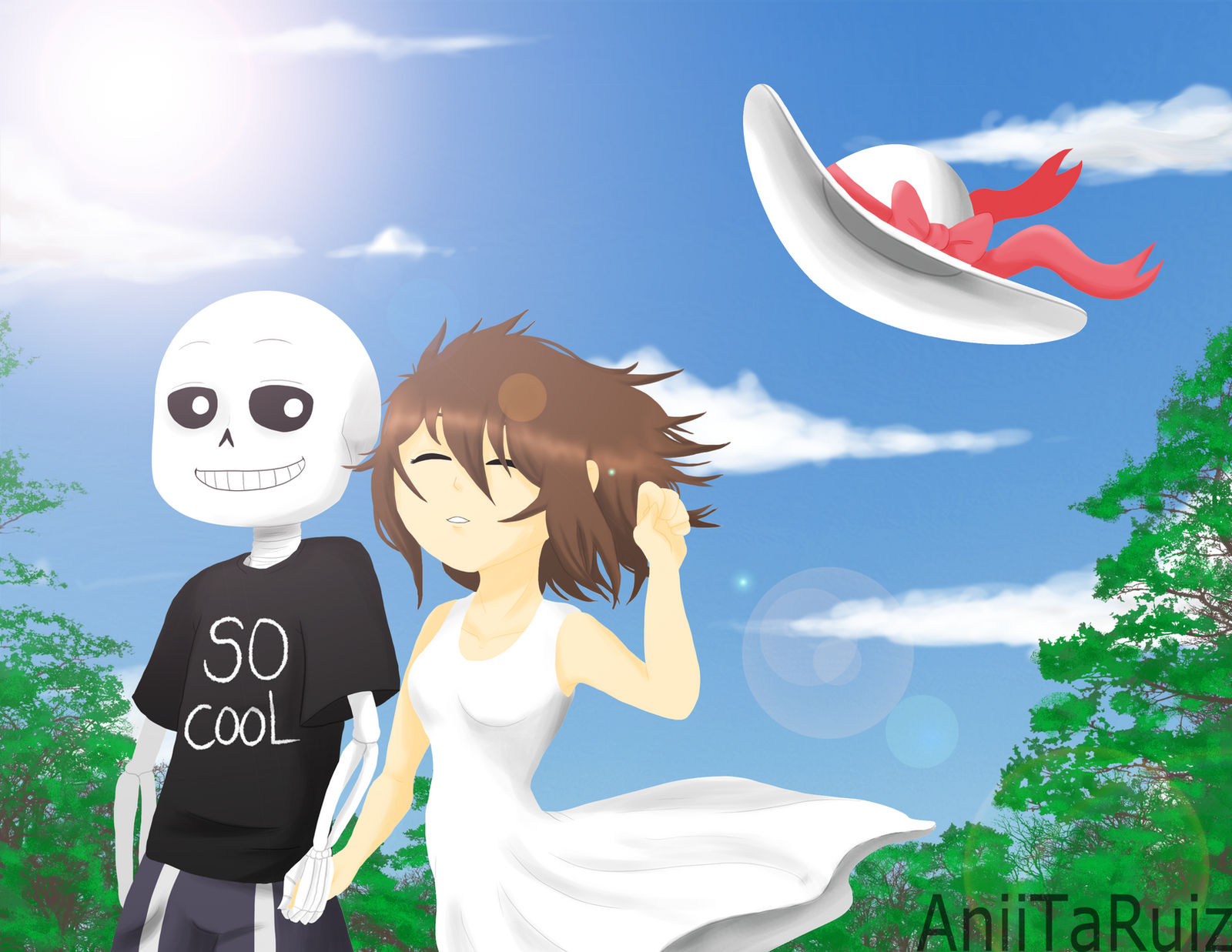 Sans X Frisk A Beautiful Day By Aniitaruiz On Deviantart Sans X Frisk A Beautiful Day By Aniitaruiz On Deviantart