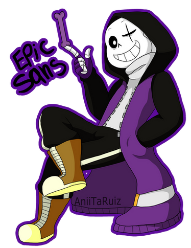 AU Sans Day5.-Epic Sans (First drawing) by linmeowcat on DeviantArt