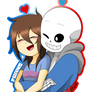 Sans X Frisk - San Valentin