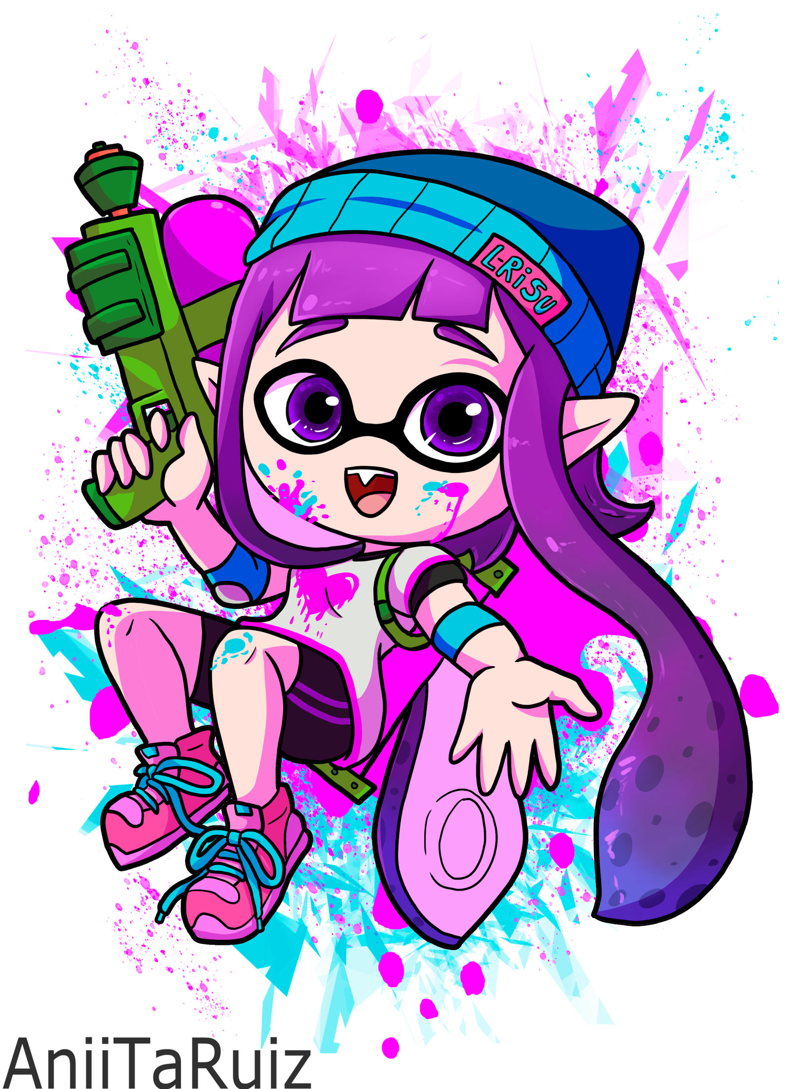 Inkling Chica by AniiTaRuiz on DeviantArt