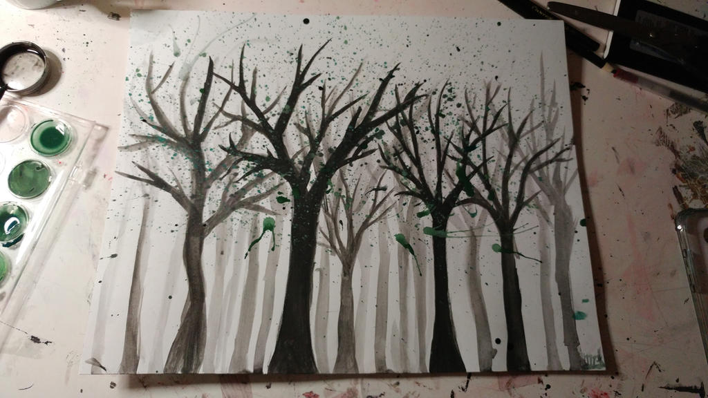 Splattering Tree tree splatter forest by o-Shadow-Cat-o on DeviantArt