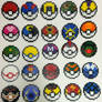 Perler Bead Pokeballs