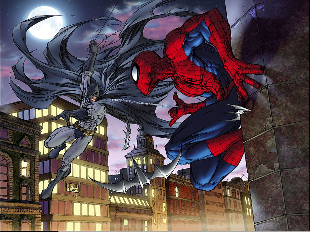 BatMan VS. Spider-Man by Michael Turner http://com by Roxy734 on DeviantArt