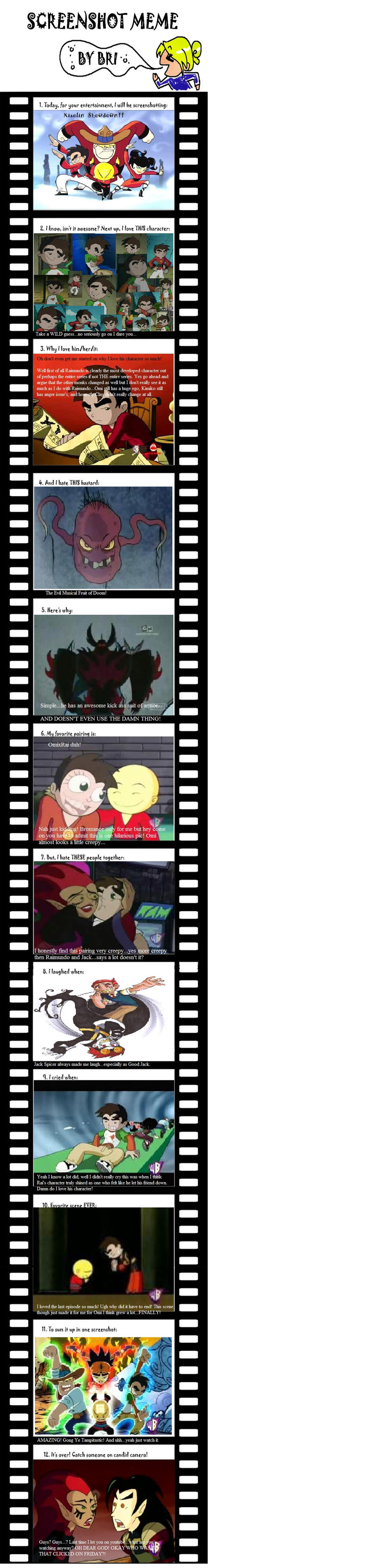 Xiaolin Showdown Screen Shot Meme