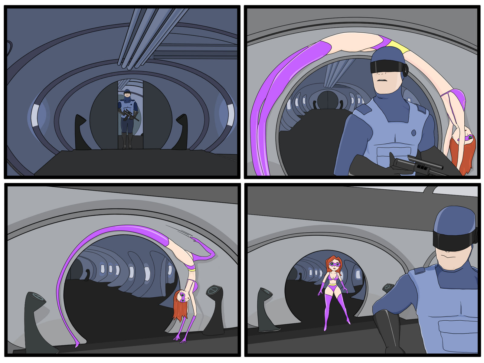 Elastic Female Elasti-Jen's Infiltration - Page 3 by esid29 on DeviantArt
