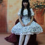 Infanta Rose Square Collar Printed Lolita Dress