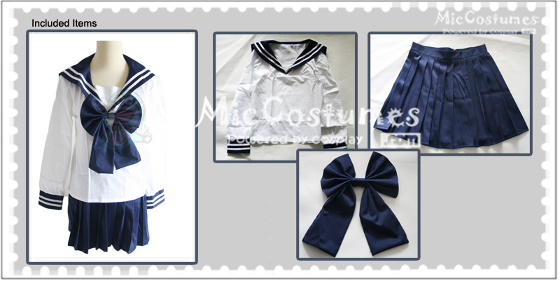 Black and White Sailor Suit Culture Uniform